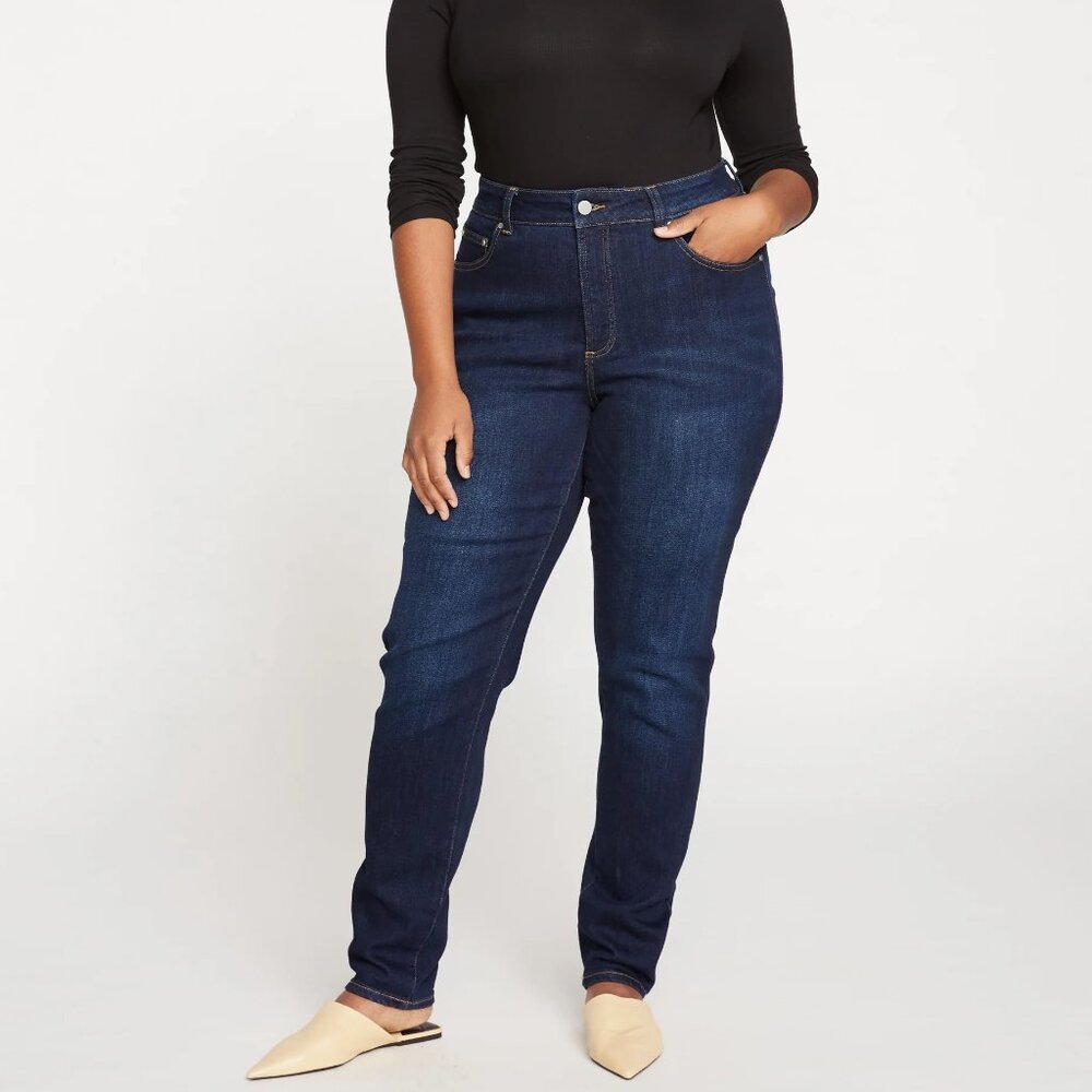 Universal Standard Joni High Rise Curve Jeans in Midnight Blue - Sz12 fits 14-16